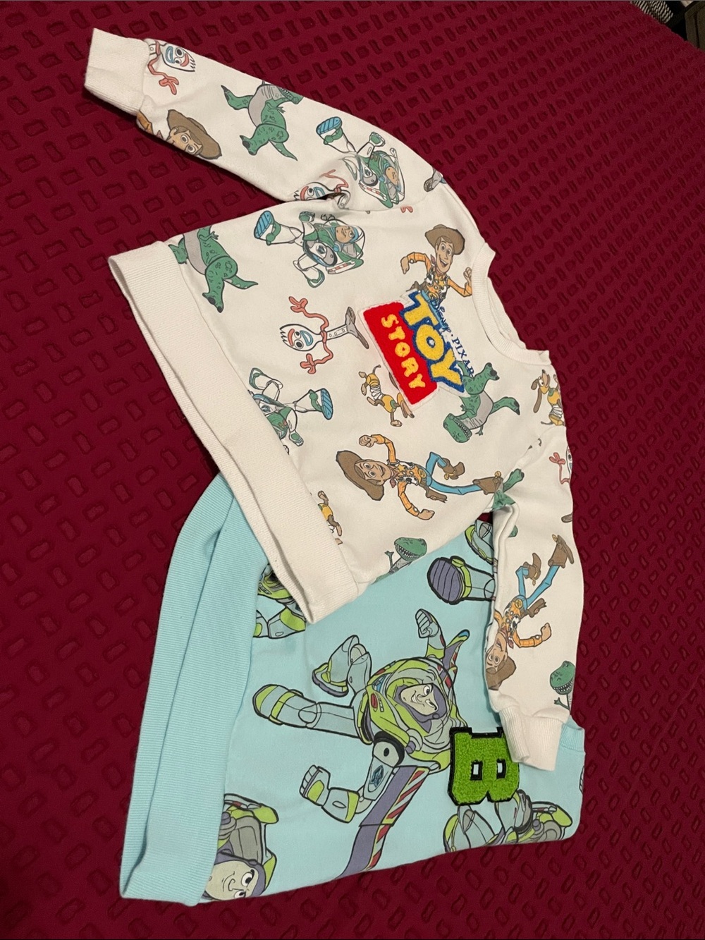 Disney Light Blue & Pink Toy Story Buzz Lightyear Sweatshirt Set